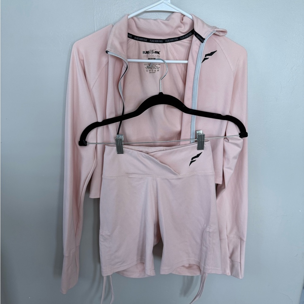 Flag Nor Fail Light Pink Activewear Set